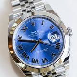 2024 Rolex Datejust 41 Azzurro Blue 126300