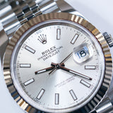2026 Rolex Datejust 41 Silver Index Fluted Jubilee Ref. 126334 A001477