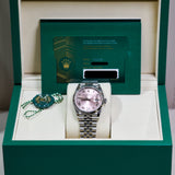 2025 Rolex Datejust 36 Pink Roman Ref. 126234 A001236