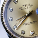 2020 Rolex Datejust 36 Champagne Diamond Ref. 126233 A001247