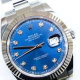 2024 Rolex Datejust 41 Blue Diamonds Ref. 126334