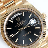 2026 Rolex Daydate 40 Black Index Dial Yellow Gold Ref. 228238 A001859