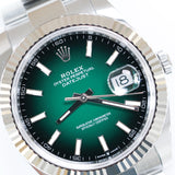 2026 Rolex Datejust 41 Ombre Green Dial Fluted Oyster Ref. 126334 A001856