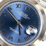 2026 Rolex Datejust 41 Blue Roman Numerals Dial Smooth Jubilee Ref. 126300 A001686