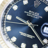 2022 Rolex Datejust 41 Black Diamonds Dial Fluted Jubilee 2T YG Ref. 126333 A001627