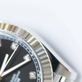 2017 Rolex Datejust 41 Black Diamonds Dial Fluted Jubilee Ref. 126334 A000937