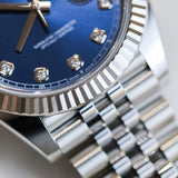 2024 Rolex Datejust 41 Blue Diamonds 126334