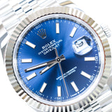 2025 Rolex Datejust 41 Blue Index Dial Fluted Jubilee Ref.126334 B00064