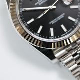 2026 Rolex Datejust 41 Black Index Fluted Jubilee Ref. 126334 A001641