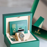 2023 Rolex Datejust 31 Green Floral Motif Dial Two Tone YG