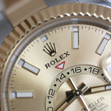 2019 Rolex Sky Dweller Champagne Dial Two Tone YG Ref. 326933 A001919