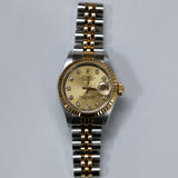 Rolex Lady Datejust 26 Champagne Diamonds Dial Two Tone Yellow Gold Ref. 69173G A001837