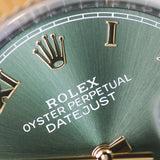 2021 Rolex Datejust 36 Green Roman Numerals Ref. 126233 A001467