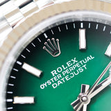 2026 Rolex Datejust 36 Ombre Green Fluted Jubilee Ref. 126234 A001609