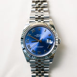 2022 Rolex Datejust 41 Blue Dial Fluted Jubilee