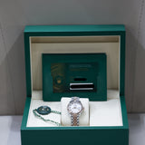 2026 Rolex Lady Datejust 28 White Roman Numerals Dial Fluted Jubilee Two Tone RG Ref. 279171 A001838