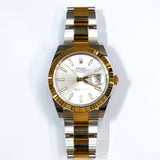 2025 Rolex Datejust 41mm Two-Tone Fluted Oyster Silver Ref. 126333 B00344