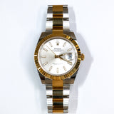 2025 Rolex Datejust 41 Oyster Silver Dial Fluted Oyster 2T YG Ref. 126333 A001211
