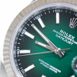 2026 Rolex Datejust 41 Ombre Green Dial Fluted Oyster Ref. 126334 A001856