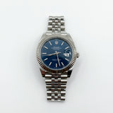 2023 Rolex Datejust 41 Blue Motif Dial Fluted Jubilee Ref. 126334 B00293