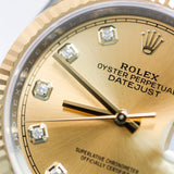 2025 Rolex Datejust 36 Champagne Diamonds Dial Ref. 126233