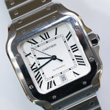2022 Cartier Santos White Dial Ref. WSSA0018 A001553