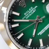 2026 Rolex Datejust 41 Smooth Jubilee Ombre Green Dial Ref. 126300 A001787