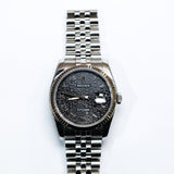 2013 Rolex Datejust 36 Black Continuous Motif Ref. 116234