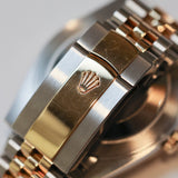 2026 Rolex Datejust 41 Black Diamonds Dial Fluted Jubilee Two Tone YG Ref. 126333 B00280