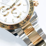 2021 Rolex Daytona White Dial 2T YG Ref. 116503 A001618