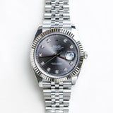 2020 Rolex Datejust 41 Grey Dial Fluted Jubilee