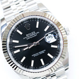 2024 Rolex Datejust 41 Black Dial Fluted Jubilee Ref. 126334 A000940