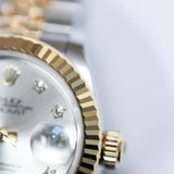 2024 Rolex Datejust 28mm 2T Silver Diamond Ref. 279173 A001018