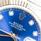 2023 Rolex Datejust 41 Blue Diamonds Dial Fluted Jubilee