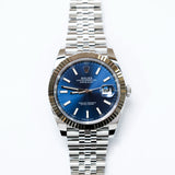 2025 Rolex Datejust 41 Blue Dial Fluted Jubilee Ref. 126334 A000939