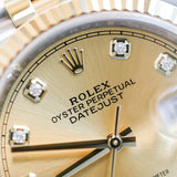 2025 Rolex Datejust 36 Champagne Diamonds Dial Ref. 126233