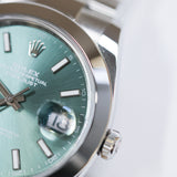 2026 Rolex Datejust 41 Mint Green  Dial Smooth Oyster Ref. 126300 A001759