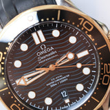 2019 Omega Seamaster Diver 300M Black Dial Two Tone Ref. 210.22.42.20.01.001 B00316