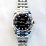 2026 Rolex Datejust 41 Black Diamonds Dial Fluted Jubilee Ref. 126334 A001501