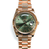2023 Rolex Day Date 40 Olive Dial Rose Gold Ref. 228235 A001436