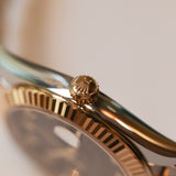 2026 Rolex Datejust 41 Black Diamonds Dial Fluted Jubilee Two Tone YG Ref. 126333 B00280