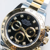 2021 Rolex Daytona Black Dial Two Tone YG