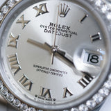 2023 Rolex Lady Datejust 28 Silver Roman Dial Ref. 279384RBR A001868