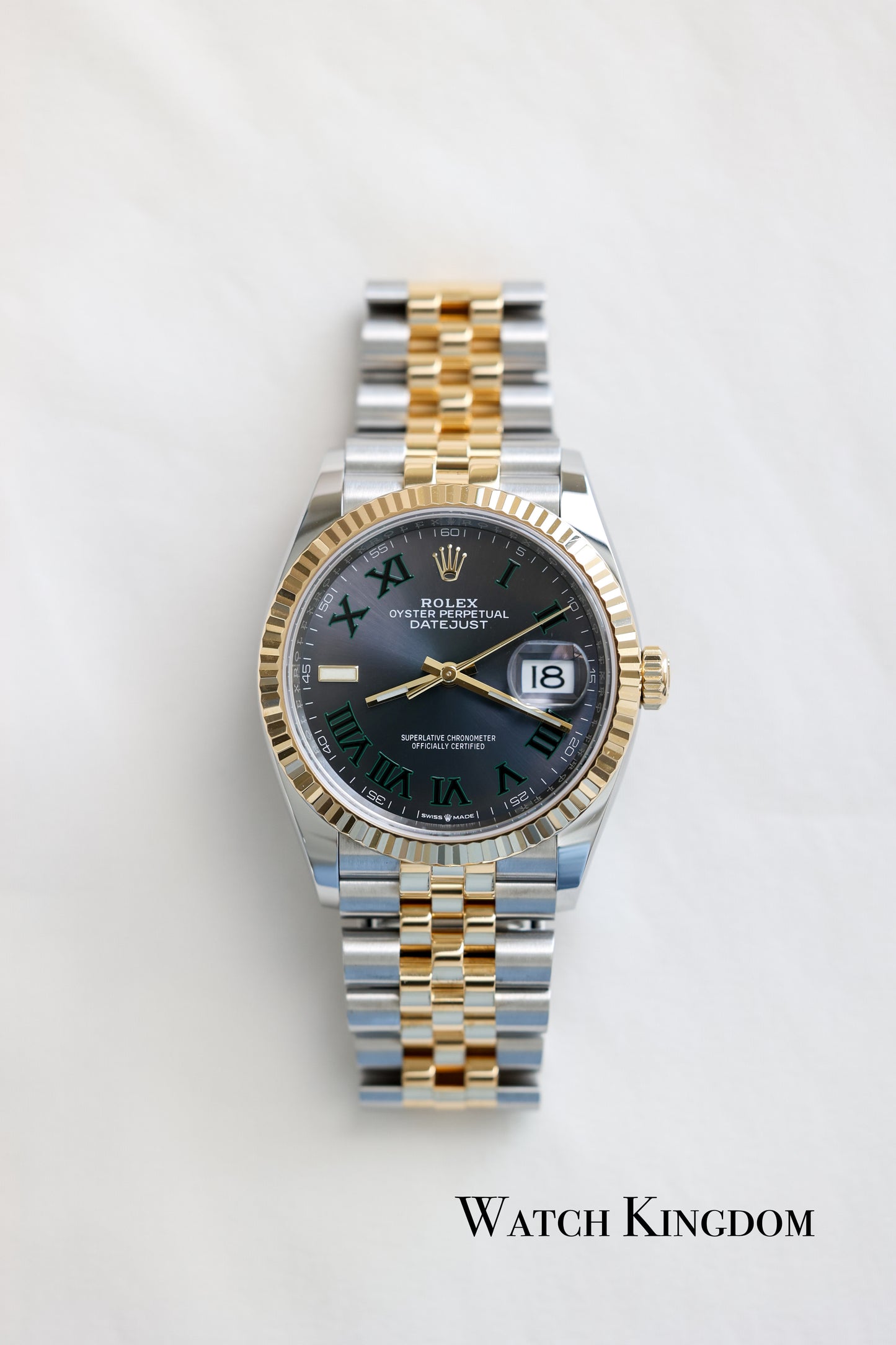 2022 Rolex Datejust 36 Wimbeldon Two Tone YG