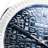 2013 Rolex Datejust 36 Black Continuous Motif Ref. 116234