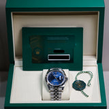 2026 Rolex Datejust 41 Blue Roman Numerals Dial Smooth Jubilee Ref. 126300 A001686