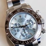 2023 Rolex Daytona Ice Blue Baguette Diamonds Dial 116506