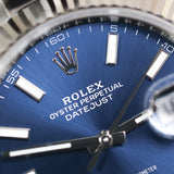 2023 Rolex Datejust 41 Fluted Oyster Blue Dial Ref. 126334 A001717