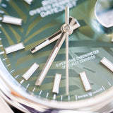 2023 Rolex Datejust 36 Green Palm Motif Dial Jubilee