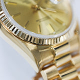 Rolex Daydate 36 Champagne Index Dial Yellow Gold Ref. 18038 A001605